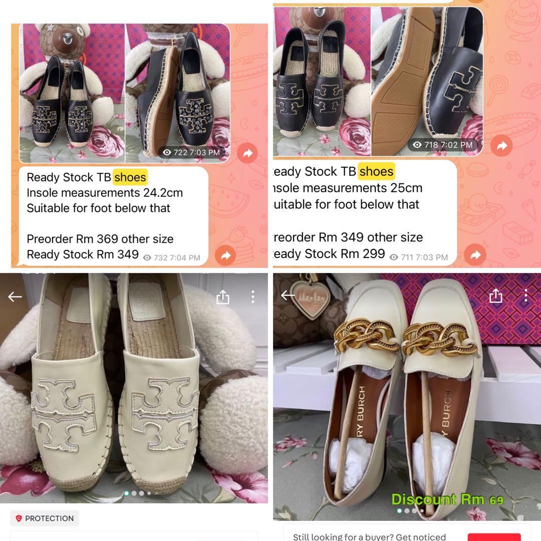 Ready Stock authentic Tory Burch shoes discount clearance, Luxury,  Accessories on Carousell