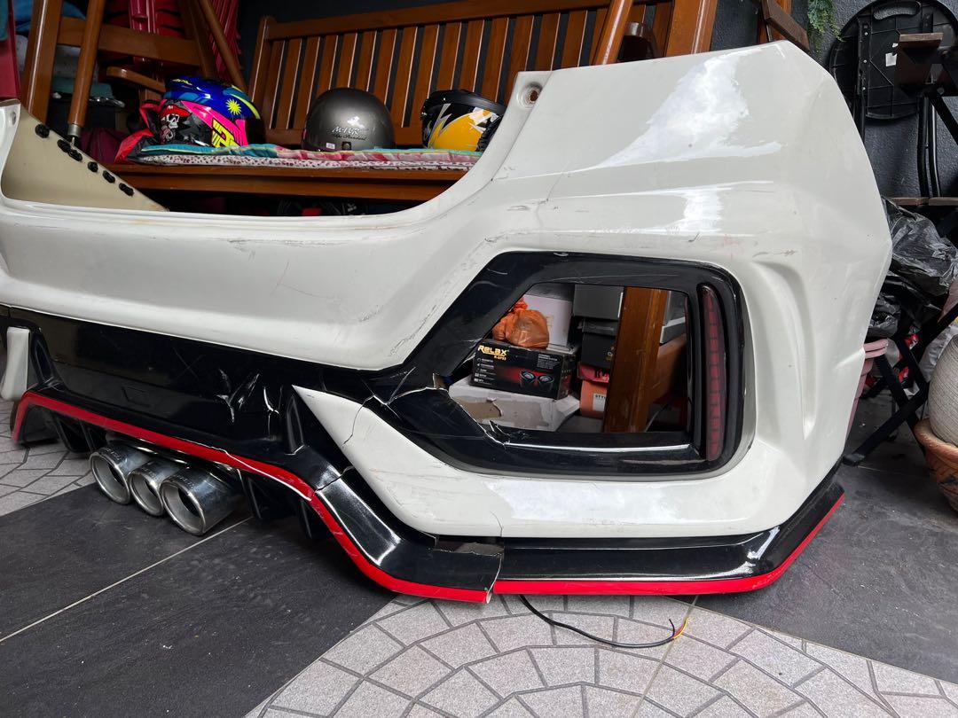 rear bumper honda city gm6 20142016 type r, Auto Accessories on Carousell