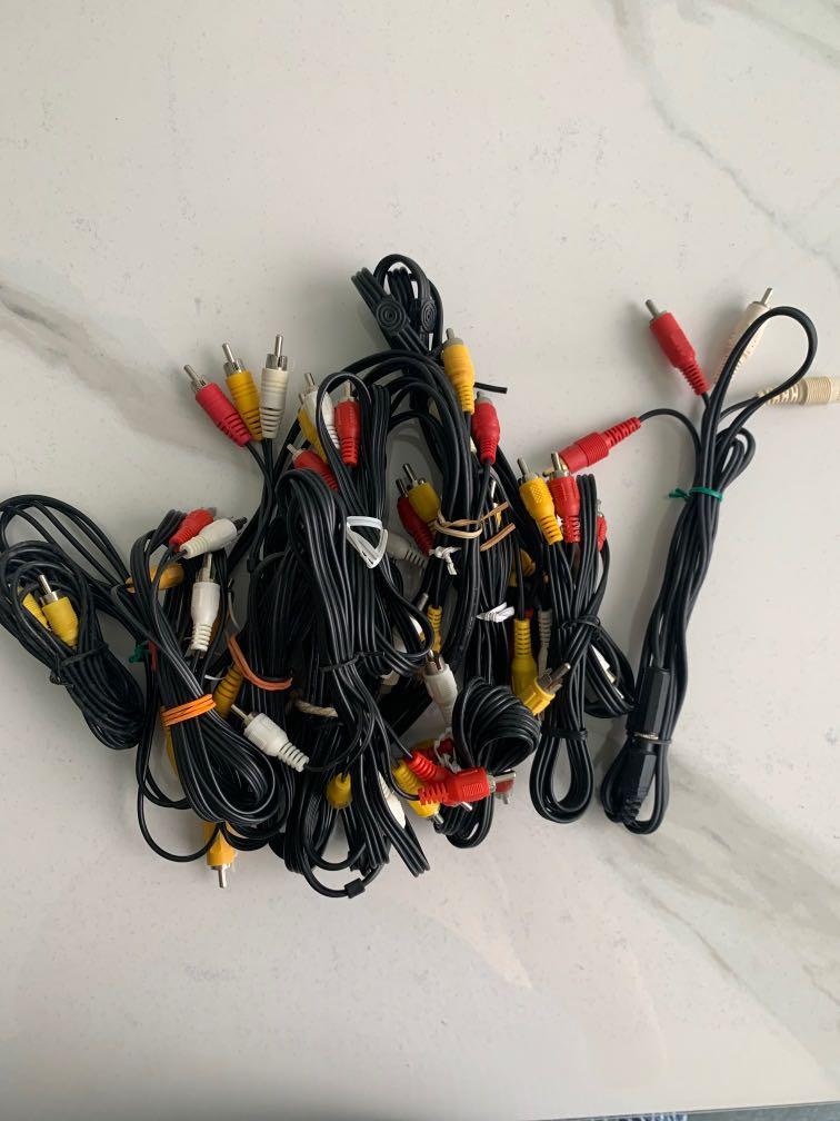 RGB component cables, TV  Home Appliances, TV  Entertainment, TV Parts   Accessories on Carousell