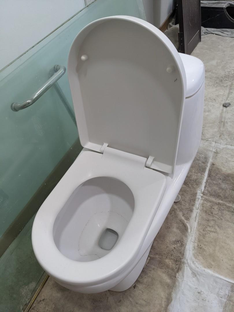 Rigel One Piece Toilet Bowl Water Closet, Furniture & Home Living