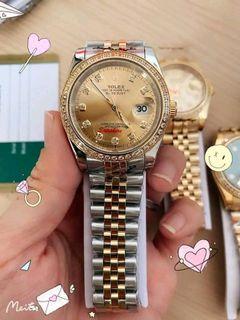 Rolexs Date*just* Diamond Bezel Watch free shipping