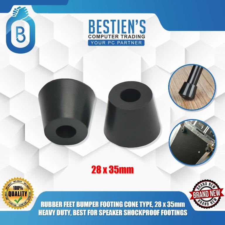 RUBBER FEET BUMPER FOOTING CONE TYPE, 28x35mm, HEAVY DUTY, BEST FOR