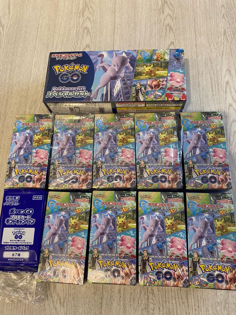 S10b Pokemon Go Booster box and 5 promos, Hobbies & Toys, Toys & Games