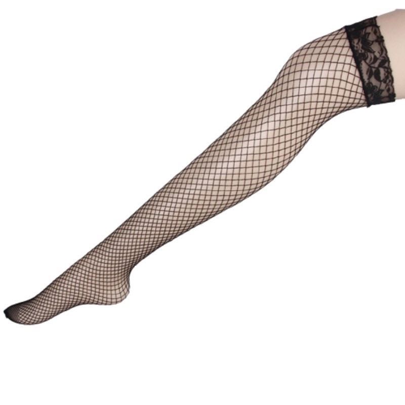 Sexy lace long net stockings(Black /White), Women's Fashion