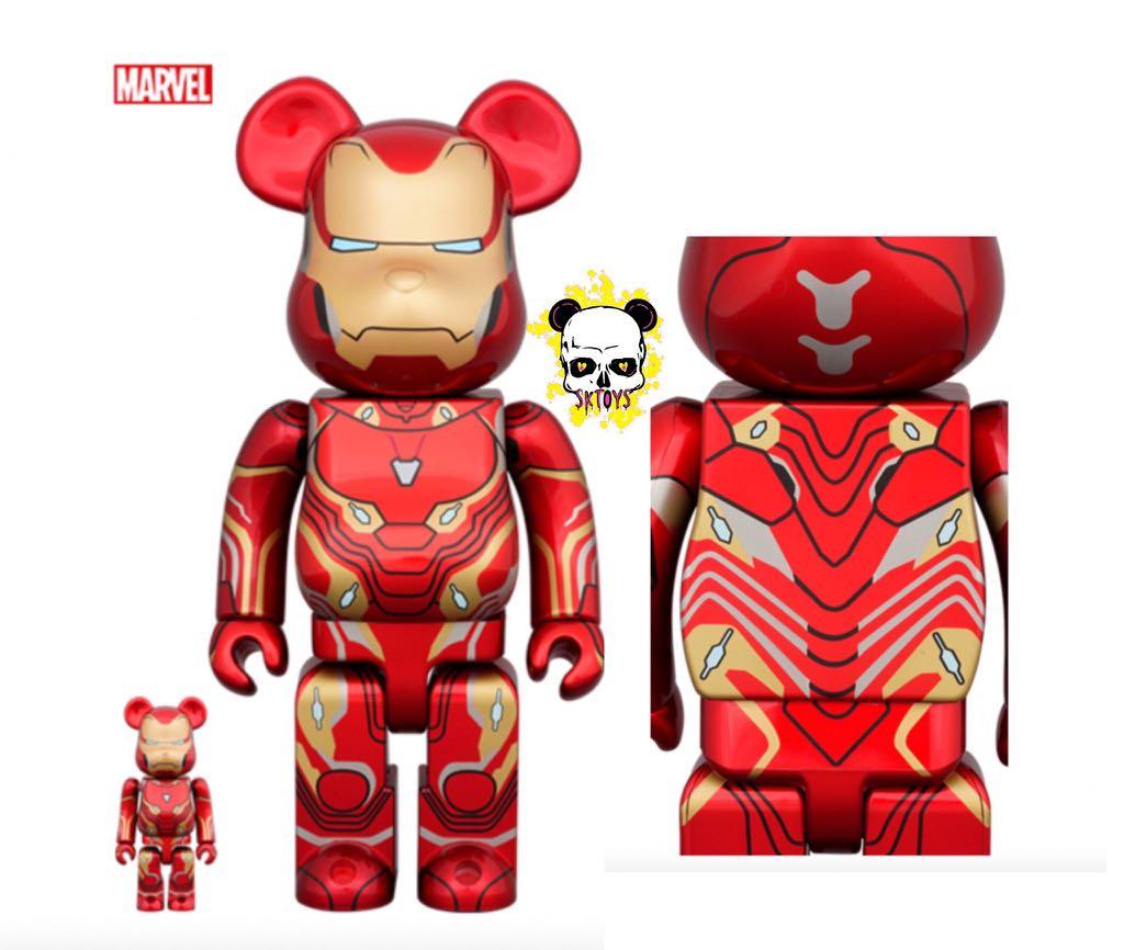 BE@RBRICK IRON MAN MARK 50 100％ & 400％ - フィギュア