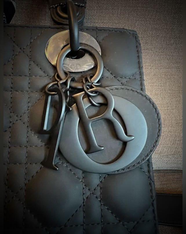 Lady dior my abcdior bag black ultramatte cannage calfskin 2025