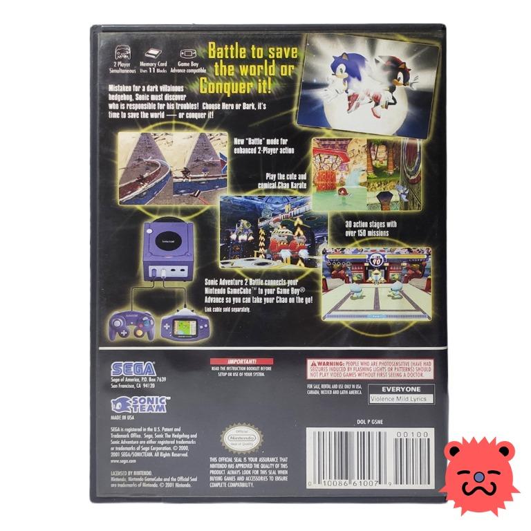 Sonic adventure 2 Battle video game for Nintendo Gamecube | US ...