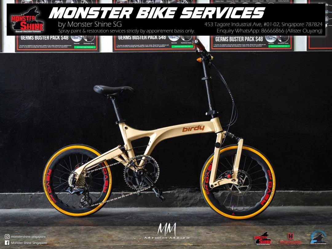 Folding bike hotsell custom paint