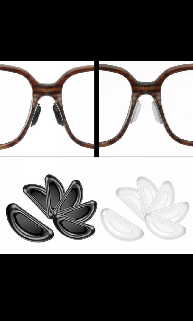 Stick on nose pads for plastic frame glasses, Beauty & Personal Care, Men's Grooming on Carousell