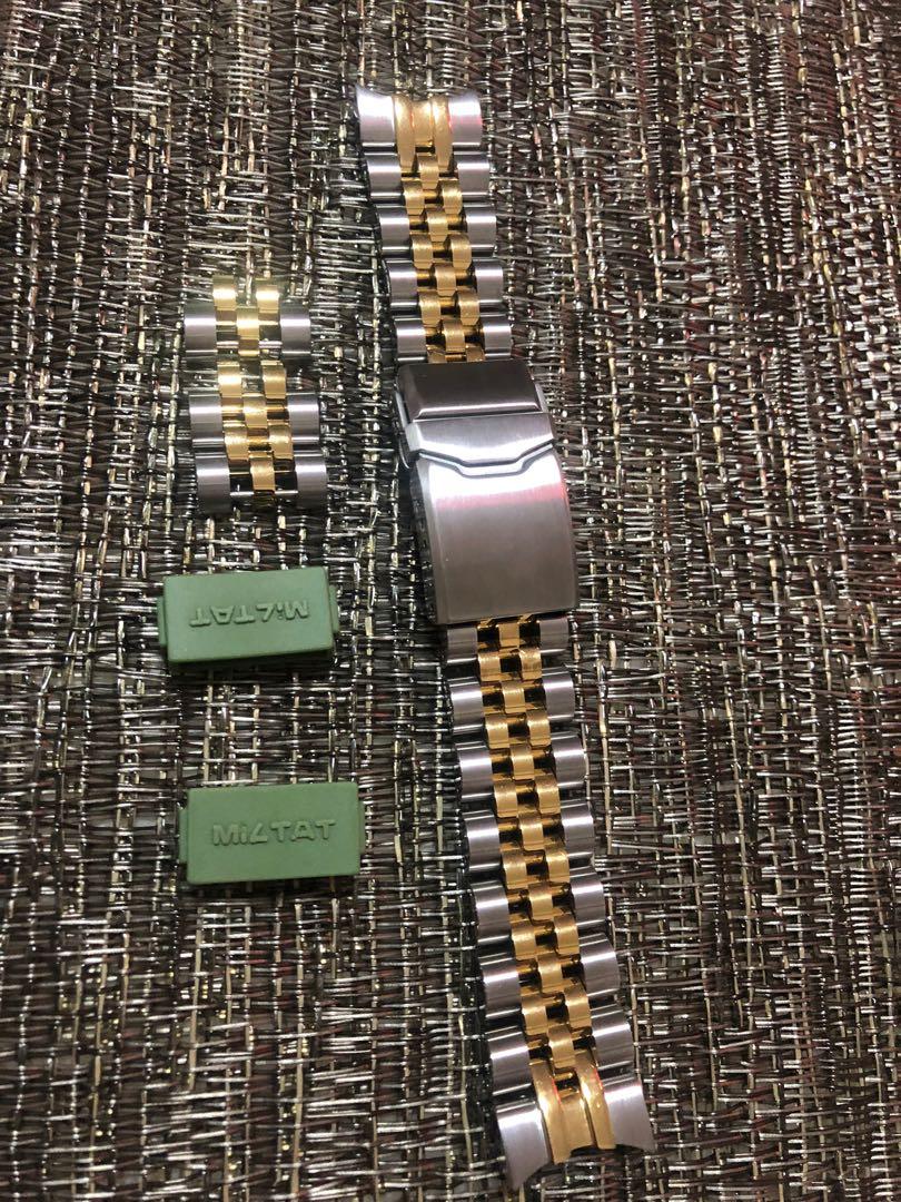 Strapcode 2tone Angus jubilee bracelet for Seiko Alpinist SARB017, Men