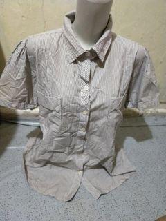 stripe blouse by my size size xl plus size clothing line bahan super adem cantik
