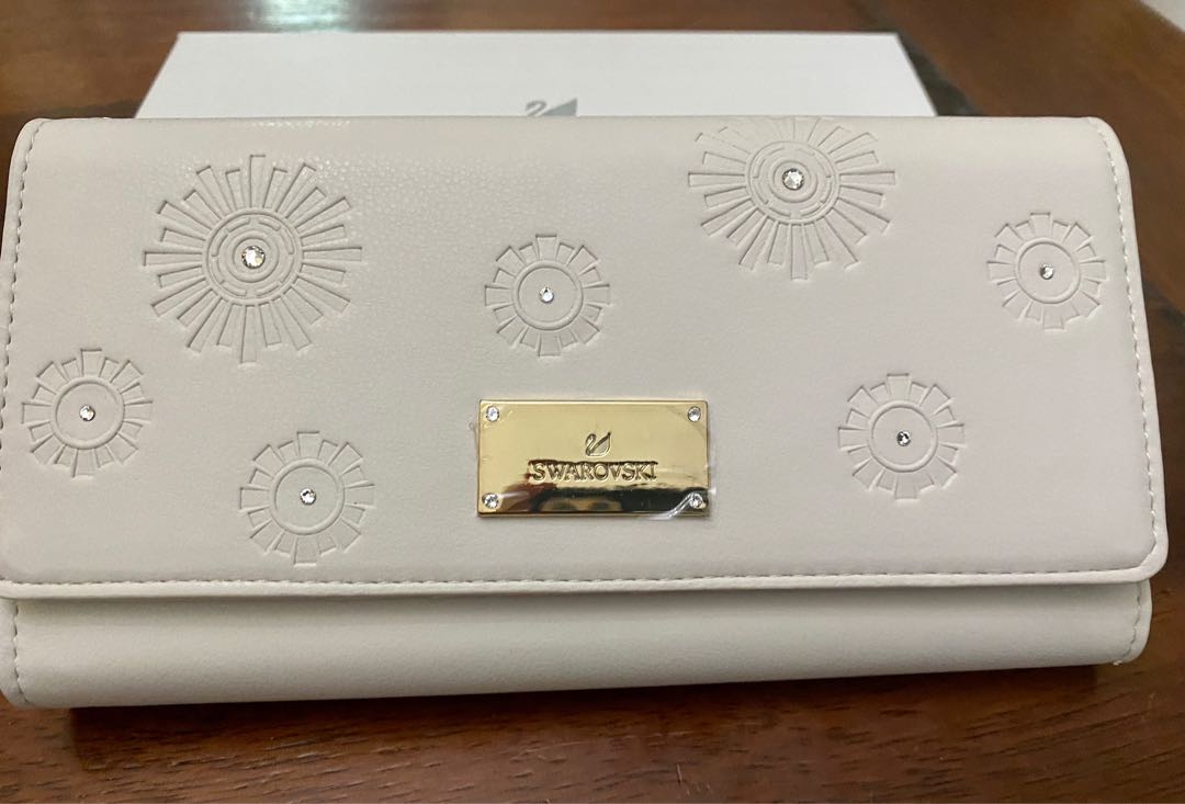 Swarovski Travel Wallet White, Women's Fashion, Bags & Wallets, Wallets