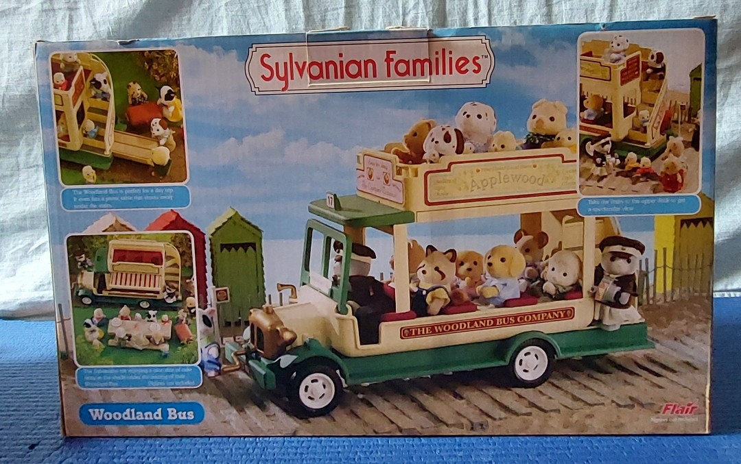 Sylvanian Families Vintage Woodland Bus With Picnic Table Flair