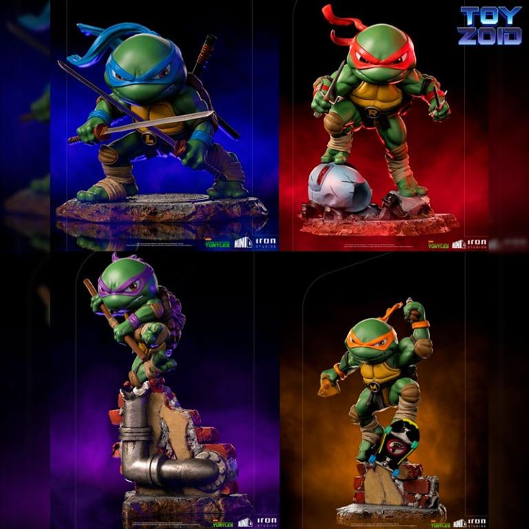 Kit Tartarugas Ninja - Donatello Michelangelo Raphael e Leonardo - TMNT -  MiniCo - IMMER
