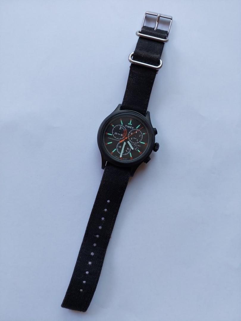 Allied chronograph 42mm fabric strap clearance watch