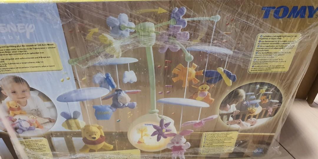 Tomy Winnie the Pooh Light up Cot Mobile toy, Babies & Kids, Infant