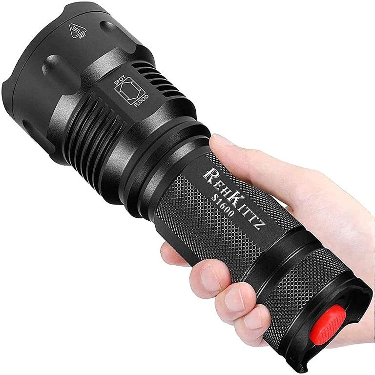 Torch LED Torch Tactical Military Torches Super Bright Powerful 3300 Lumens Adjustable Focus Flashlight