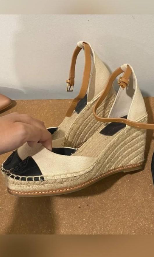 Tory Burch Women s 85mm Colorblock Wedge Espadrilles Women s
