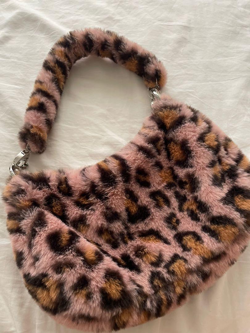 fur shoulder bag