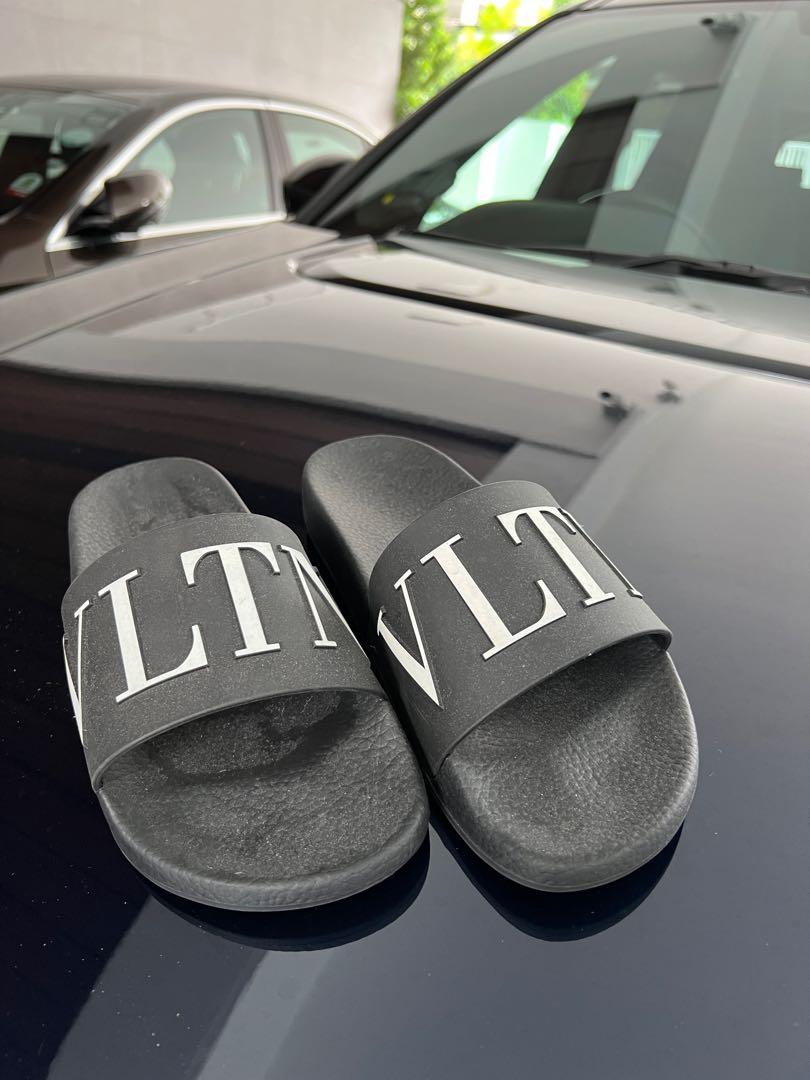 Valentino Pool Slides VLTN Luxury Sneakers Footwear on Carousell