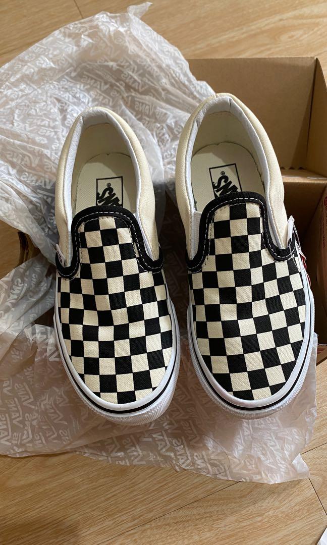 checkered vans youth