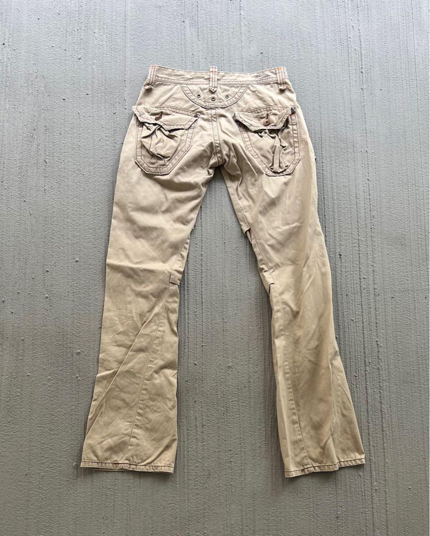 Vintage Khaki Cargo Pants, Men's Fashion, Bottoms, Trousers on Carousell