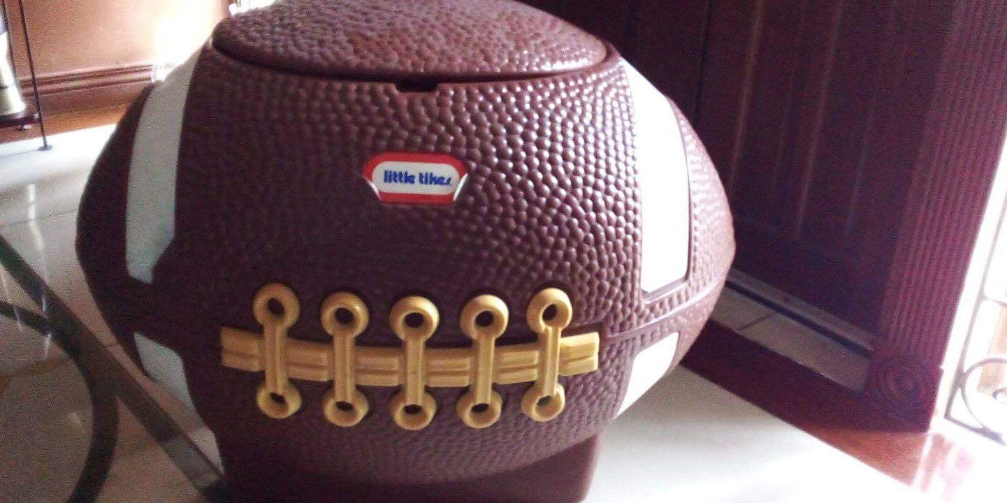 Vintage Little Tikes Football toy box, Hobbies & Toys, Toys & Games on