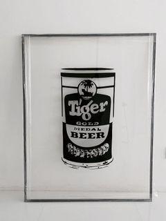 Vintage Tiger Beer Artpiece