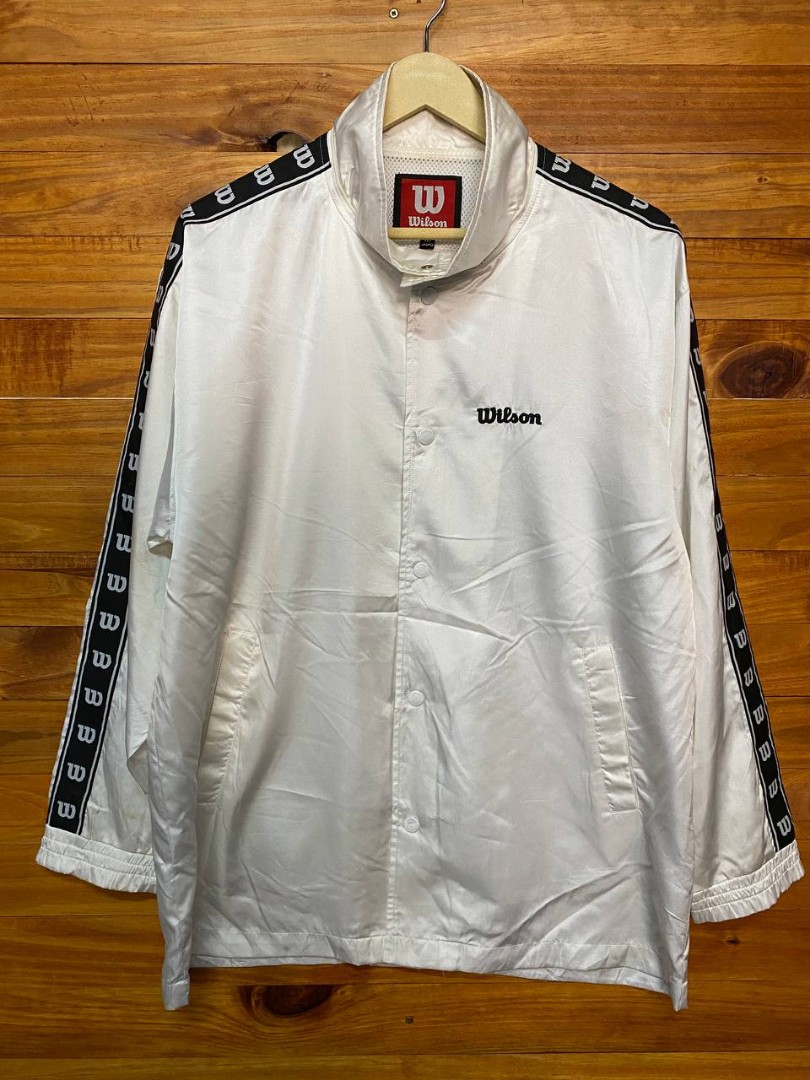 Vintage Wilson Side Tape Windbreaker jacket Men s Fashion Coats