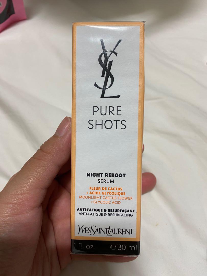 YSL Pure Shots Serum Night Reboot 30ml, Beauty & Personal Care, Face
