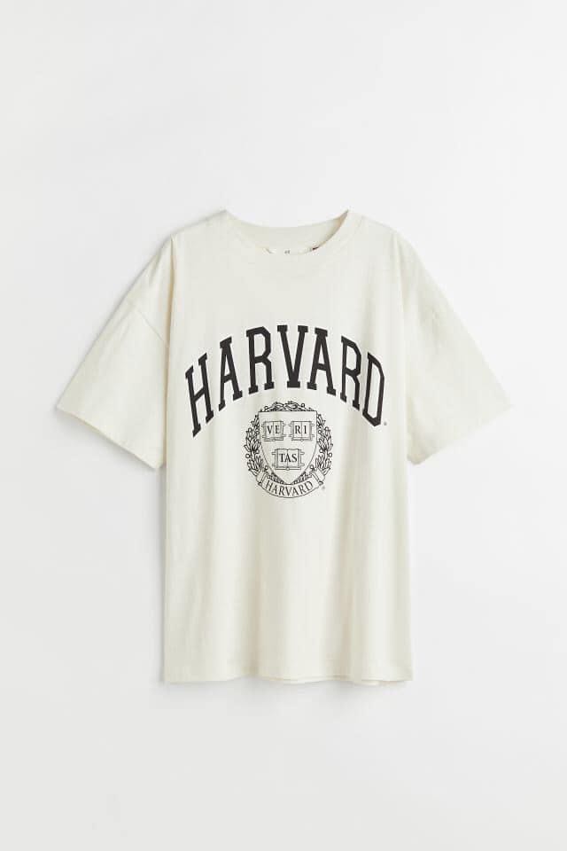 Zara Harvard shirt, Men's Fashion, Tops 