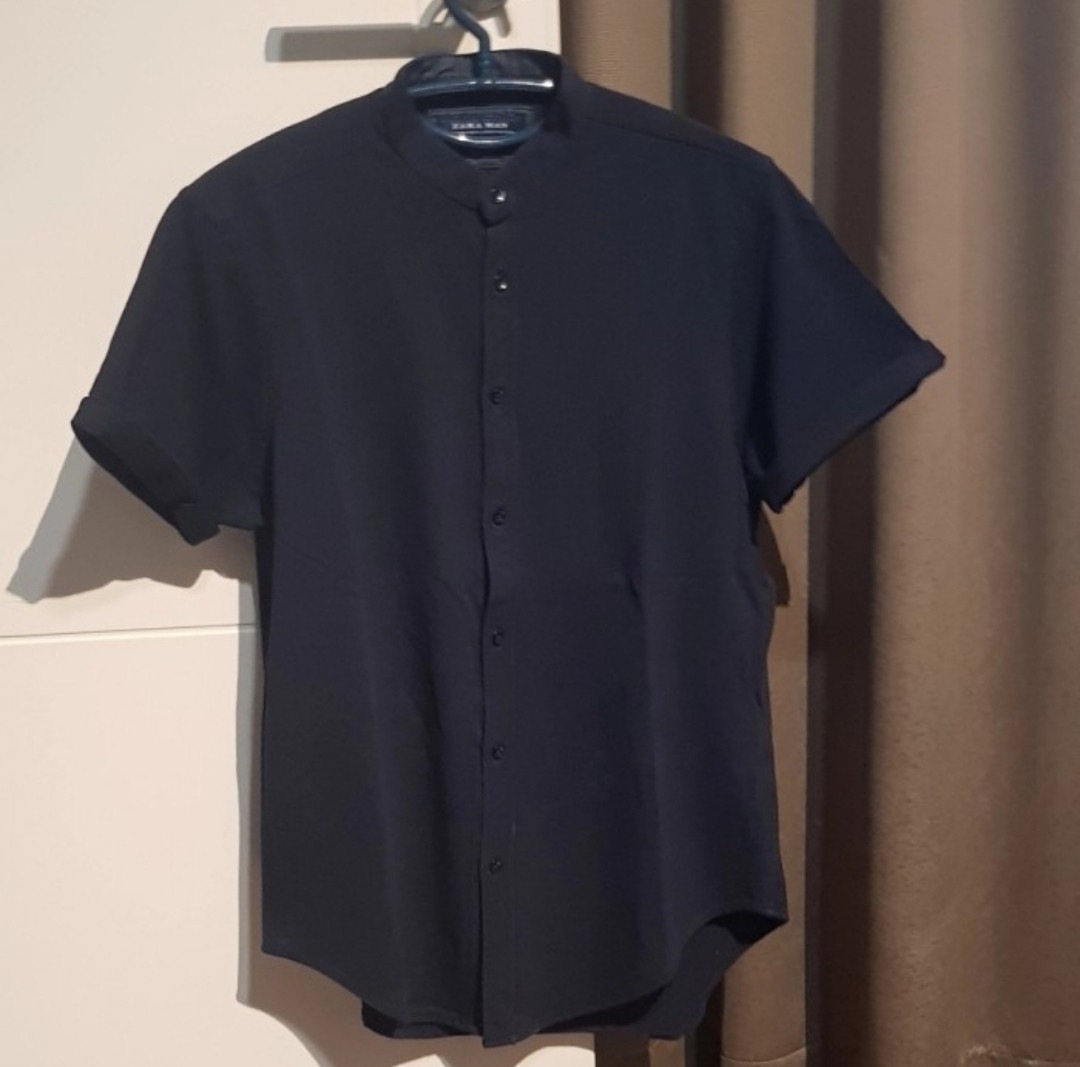 Zara Man slim fit mandarin collared 