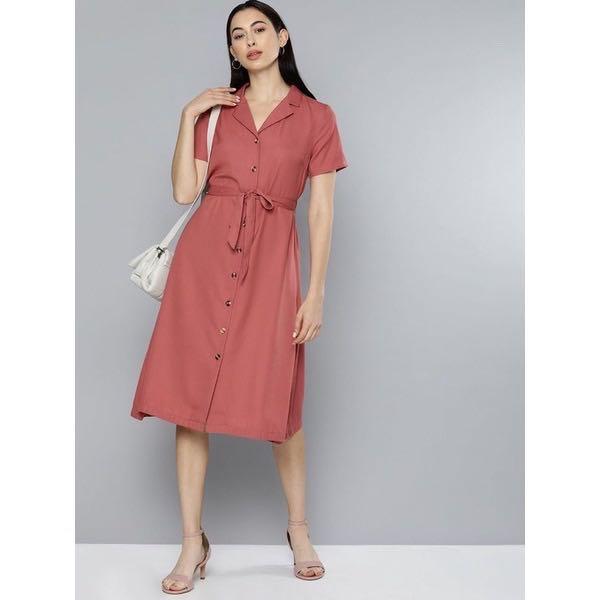ZARA SHIRT DRESS ORIGINAL, Fesyen 