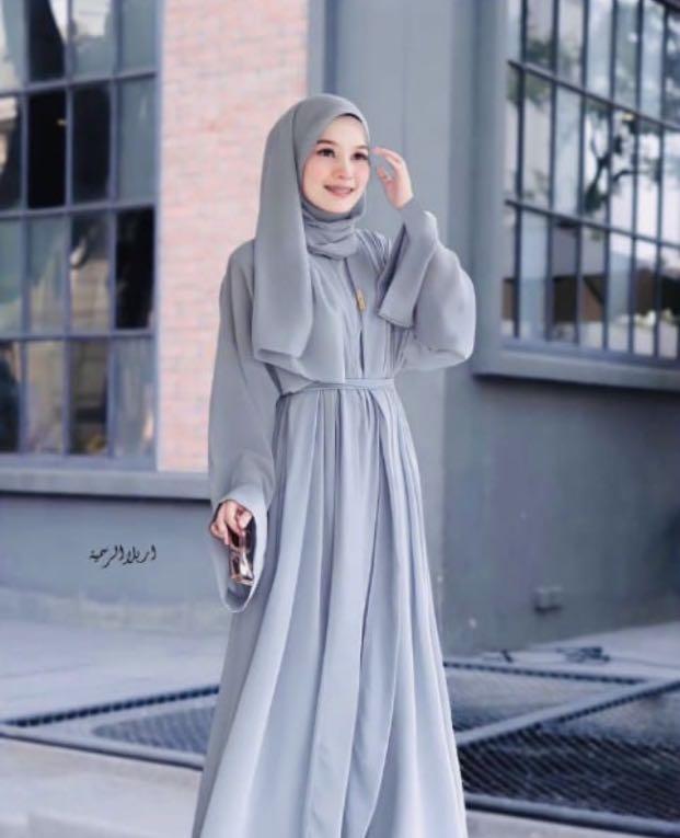 Ash colour abaya online