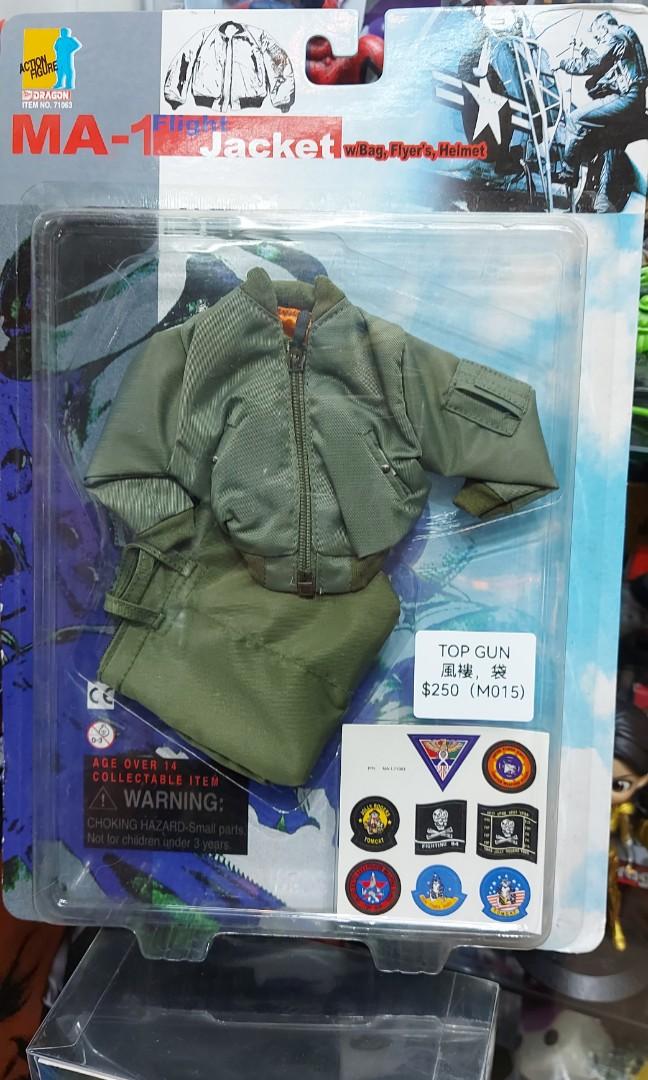 1 6 Figures 專用topgun Ma 1 Pilot Jacket Set 風褸及袋全套m015 其他 其他 Carousell