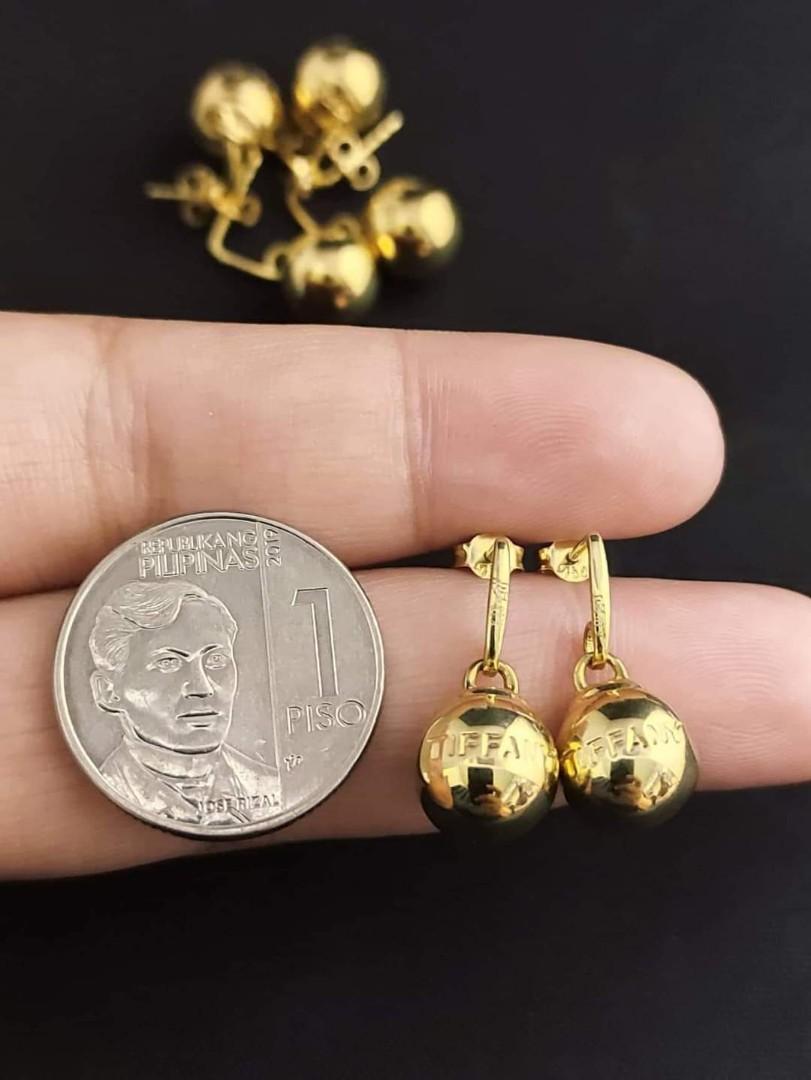 Tiffany ball earrings clearance