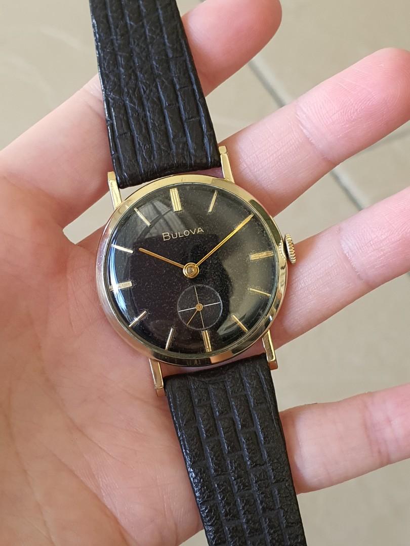 Bulova black store dial