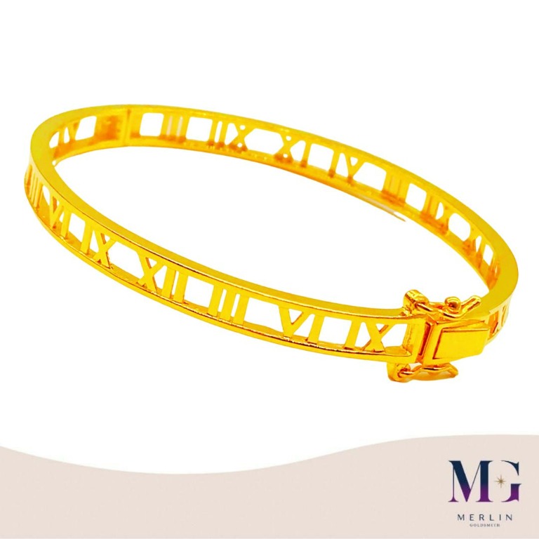 Gold roman numeral discount bracelet