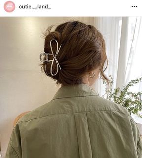 🌈 韓國蝴蝶結金屬鯊魚夾🌈64242128059907110