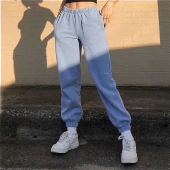 BRANDY MELVILLE LIGHT BLUE ROSA JOGGERS SWEATPANTS Women s Fashion Bottoms Other Bottoms on Carousell