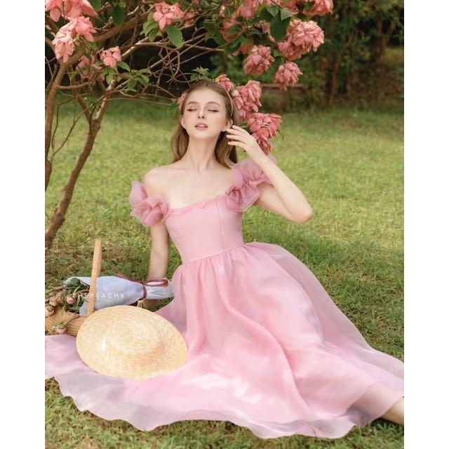 Pink girly dresses discount