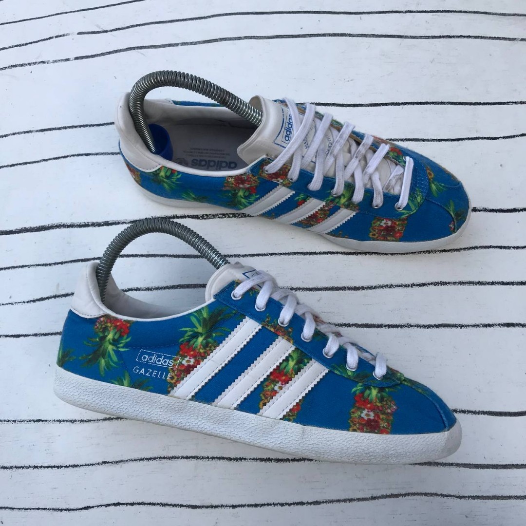 Adidas Gazelle Farm Blue Floral 5.5uk Men s Fashion