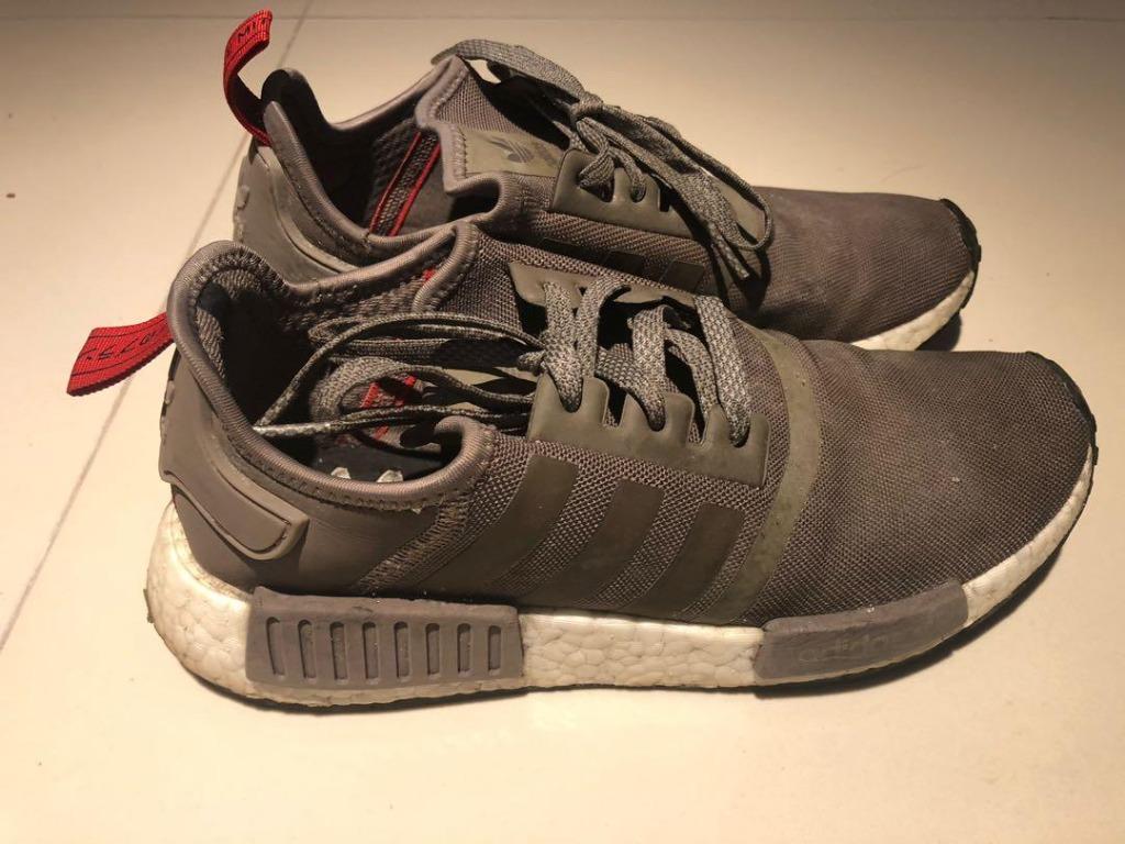 Adidas nmd r1 shop olive green maroon