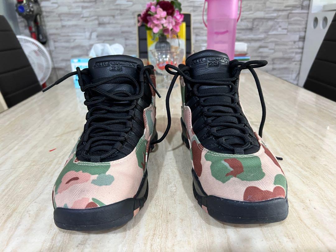 Duck camo jordan 10 deals