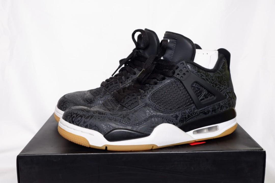 aj4 black laser