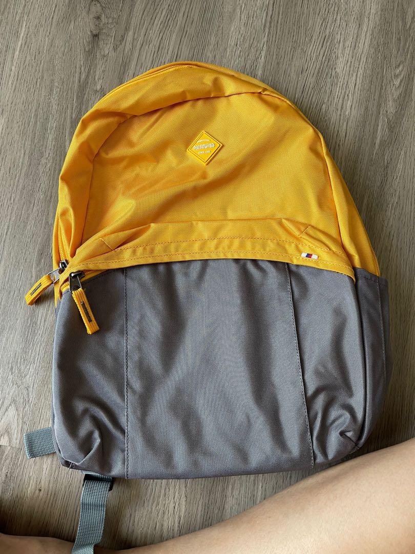 American tourister backpack yellow hot sale