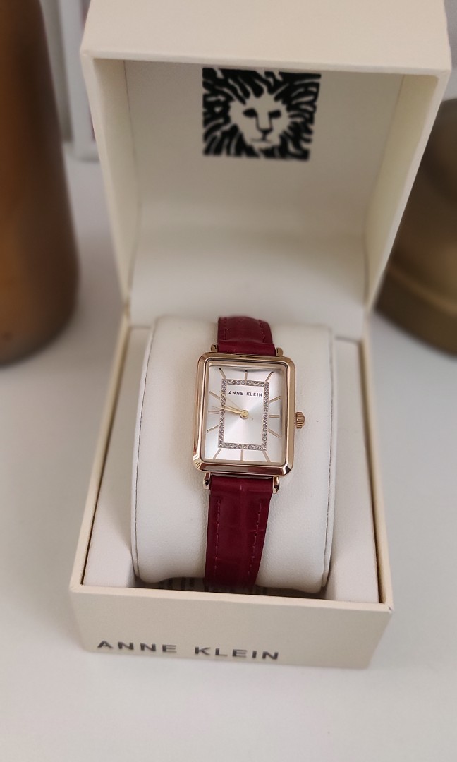 Anne klein hotsell rectangular watch