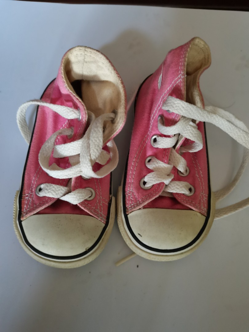 Authentic Baby Converse Pink, Babies & Kids, Babies & Kids Fashion on ...