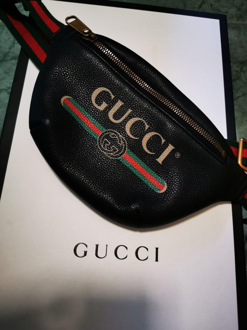 black gucci fanny pack