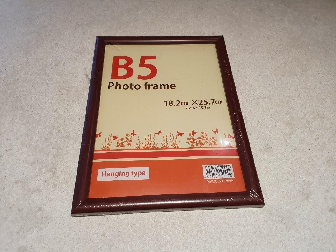 B5 Walnut Photo Frame, Furniture & Home Living, Home Decor, Frames